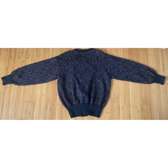 Tricots St Raphael 100% Virgin‎ Wool  Cardigan Sweater SM Herringbone Pearl VTG - Picture 11 of 11